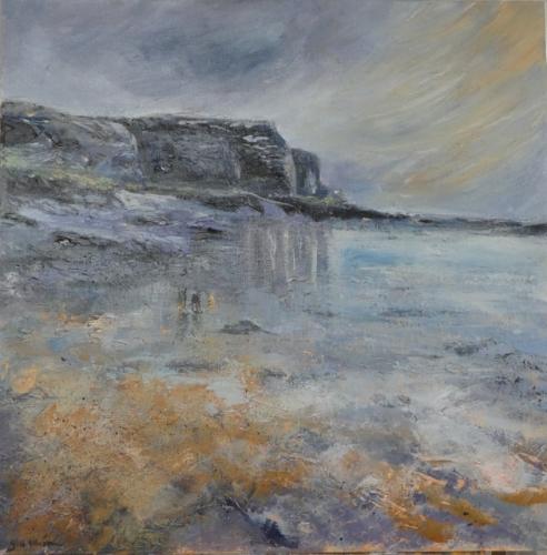 Gill Ellison - Approaching Middle Eye from Hilbre Island