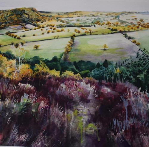 Sophie Parr - Bickerton Hill from Raw Head, Autumn